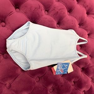 NWT Baby Blue silky leotard